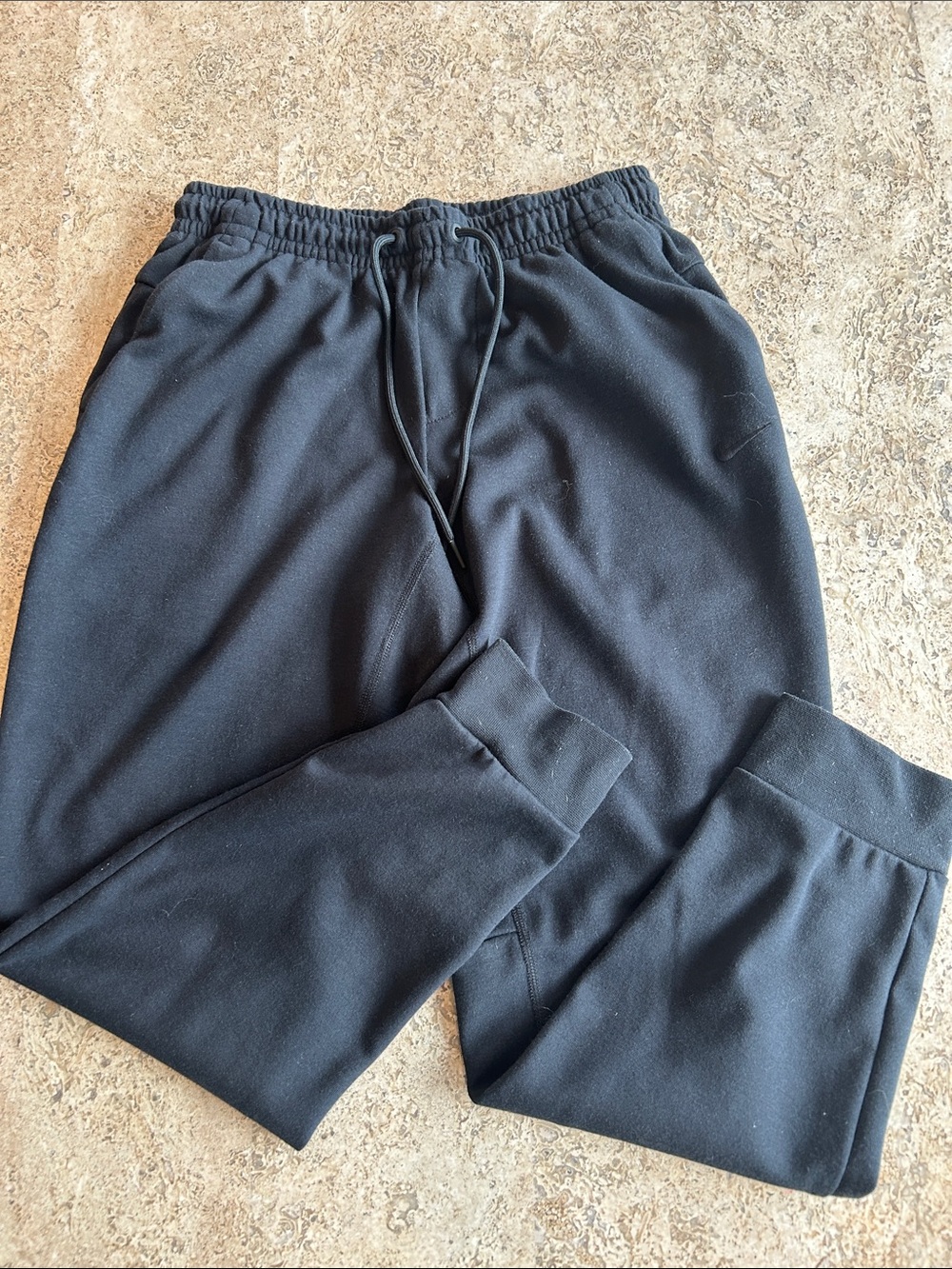 Nike Black Men's Jogger Pants with Drawstring Drifit